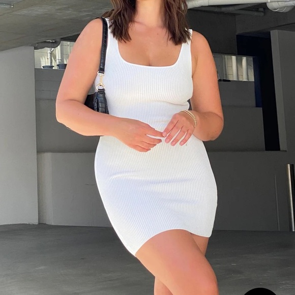 Princess Polly - The Gracie Knit Mini Dress - White, M/L - Picture 2 of 7